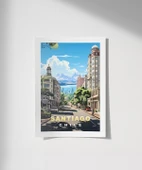 Çerçevesiz Poster And Dağları Eteğinde Santiago thumbnail 1