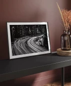 Çerçevesiz Poster Geceye Akan Yollar thumbnail 5