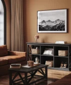 Çerçevesiz Poster Karla Kaplı Zirveler thumbnail 5