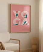 Çerçevesiz Poster Y harfinden Z’ye Yoga thumbnail 3