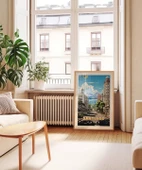 Çerçevesiz Poster And Dağları Eteğinde Santiago thumbnail 4