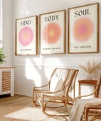 Çerçevesiz Poster İçsel Denge 3'lü thumbnail 3