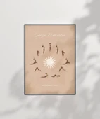 Çerçevesiz Poster Yoga ile Güne Başla - 6
