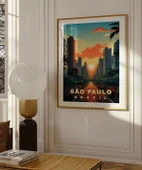 Çerçevesiz Poster São Paulo Gökyüzü thumbnail 4