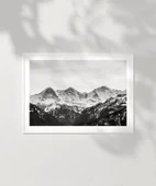 Çerçevesiz Poster Karla Kaplı Zirveler thumbnail 6