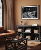 Çerçevesiz Poster Geceye Akan Yollar thumbnail 4