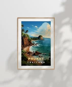 Çerçevesiz Poster Phuket Tropik Sahil Manzarası thumbnail 6
