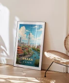Çerçevesiz Poster Osaka'nın İkonik Kulesi thumbnail 4