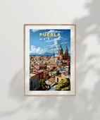 Çerçevesiz Poster Puebla’nın Renkli Sokakları thumbnail 6