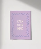 Çerçevesiz Poster Dingin Zihin thumbnail 1