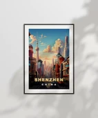 Çerçevesiz Poster Çin'in Teknoloji Başkenti Shenzhen thumbnail 6