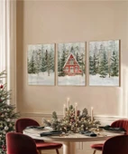 Çerçevesiz Poster Kışın Sükuneti 3'lü thumbnail 1