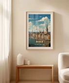 Çerçevesiz Poster Riga'nın Büyüleyici Silüeti thumbnail 4