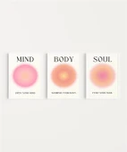 Çerçevesiz Poster İçsel Denge 3'lü thumbnail 2