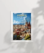 Çerçevesiz Poster Puebla’nın Renkli Sokakları thumbnail 2