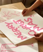 Çerçevesiz Poster Merry Christ Mas 3'lü thumbnail 2