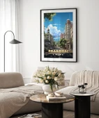 Çerçevesiz Poster Şangay'ın Şehir Çizgileri thumbnail 5