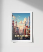 Çerçevesiz Poster Çin'in Teknoloji Başkenti Shenzhen thumbnail 1