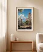 Çerçevesiz Poster Şangay'ın Şehir Çizgileri thumbnail 3