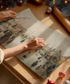 Çerçevesiz Poster Kışın Bütünleşen Adımları thumbnail 2