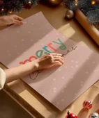 Çerçevesiz Poster Pembe Yılbaşı Macerası 2'li thumbnail 2