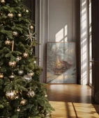 Çerçevesiz Poster Huzurlu Bir Kış Akşamı thumbnail 1