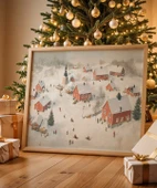 Çerçevesiz Poster Şehirde Kışın Ritmi thumbnail 1