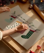 Çerçevesiz Poster Aile ile Yılbaşı Mutluluğu thumbnail 2