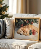 Çerçevesiz Poster Uyuyan Dost thumbnail 1