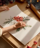 Çerçevesiz Poster Kış Çiçekleri thumbnail 2