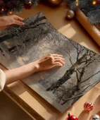 Çerçevesiz Poster Zarif Manzara Sanat thumbnail 2