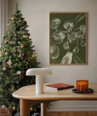 Çerçevesiz Poster Yeşil Kutlama thumbnail 1