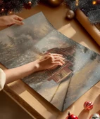 Çerçevesiz Poster Huzurlu Bir Kış Akşamı thumbnail 2