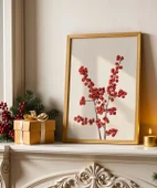 Çerçevesiz Poster Doğal Tonlarda Yeni Yıl Dekoru thumbnail 1