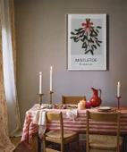 Çerçevesiz Poster Yılbaşı Sofrasına Özel Mistletoe thumbnail 1