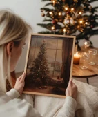 Çerçevesiz Poster Sıcak Yılbaşı Ağacı thumbnail 1