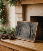 Çerçevesiz Poster Zarif Manzara Sanat thumbnail 1