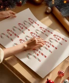 Çerçevesiz Poster Noel Baba'nın Şeker Kamışı 2'li thumbnail 2