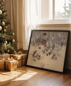 Çerçevesiz Poster Kuşlar ve Kar thumbnail 1