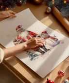 Çerçevesiz Poster Noel Baba'nın Şeker Kamışı 2'li thumbnail 3