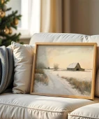 Çerçevesiz Poster Huzurlu Kış Doğası thumbnail 1