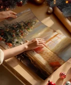 Çerçevesiz Poster Vintage Yılbaşı Köşesi thumbnail 3