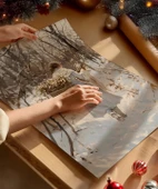 Çerçevesiz Poster Beyazda Ağaç Arayışı thumbnail 2