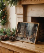 Çerçevesiz Poster Kış Şehri thumbnail 1