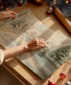 Çerçevesiz Poster Noel Ruhuyla Bezenmiş Kış thumbnail 2