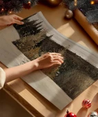 Çerçevesiz Poster Beyazın İçindeki Sessiz Orman thumbnail 2