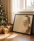 Çerçevesiz Poster Noel Baba Su Renkli thumbnail 1