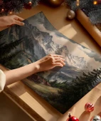 Çerçevesiz Poster Karla Kaplı Yüksekler thumbnail 2