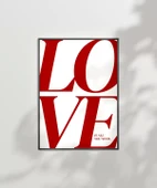 Çerçevesiz Poster Love Is All You Need thumbnail 6