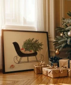 Çerçevesiz Poster Hediye ve Çam Temalı Yılbaşı thumbnail 1